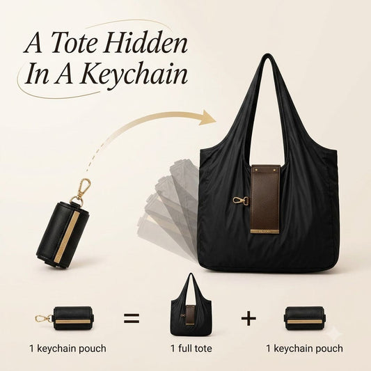 Keychain Tote — Folds Small, Carries Big